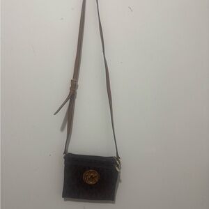 Michael Kors Black and Brown Crossbody Bag